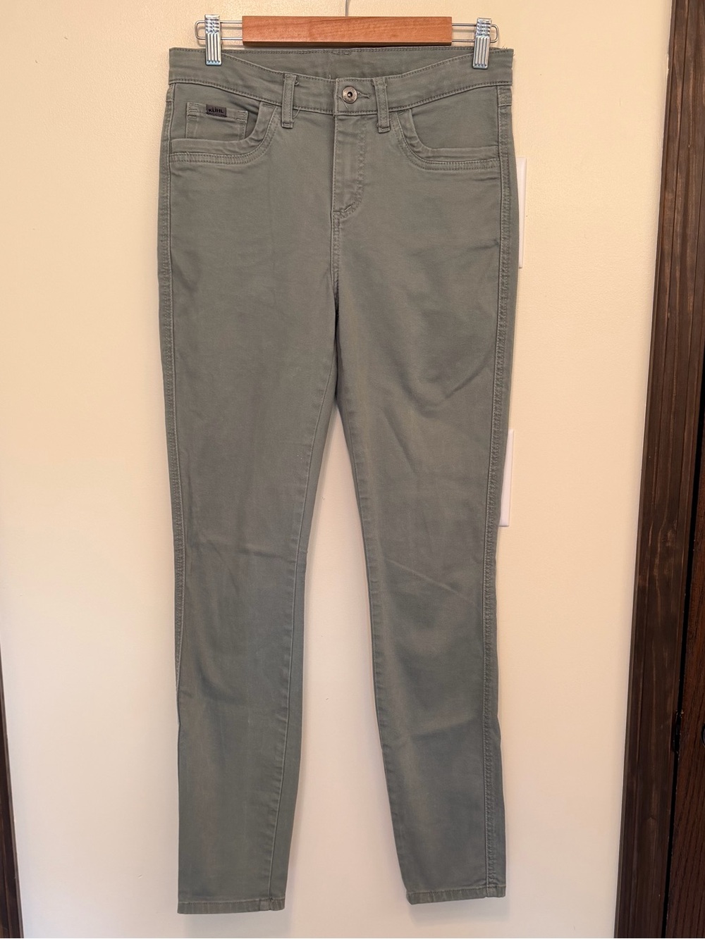 Kuhl Womens Slim Fit Olive Green Jeans